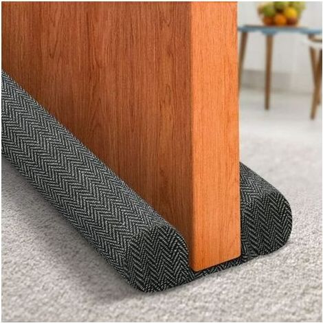INHHUB Door Draft Stopper, Size Under Door Draft Blocker Air Door Guard Door Sound Blocker Door Sweep, Energy Saving (Upgrade-Black)-INHHUB (1/5)