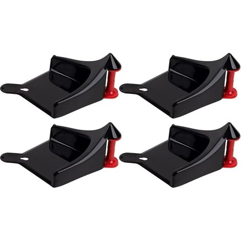 Guide de Tuyau de Voiture 4 Pièces, Rouleau de Tuyau de Pneu pour Le Lavage de Voiture, Guide de Tuyau de Pneu, Outil de Lavage en Plastique de Pneus de Voiture-Noir Facile à Utilise (1/5)