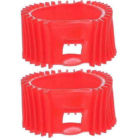 Lot de 2 protections pour manomètres d'oxygène et d'acétylène, protections pour manomètres de pression de propane-6.00X6.00X3.30CM-Red