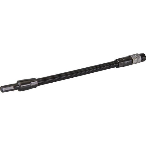 Silverline – Porte-embout flexible 190mm – Emmanchement hexagonal 1/4'' – Tige flexible pour espaces restreints – 580448