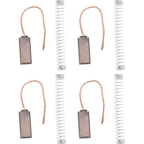 2 Paires Balais de Charbon de Rechange Compatible avec Valeo Alternateur PX602 PX60 092950 300722 92950 Régulateur d'alternateur de Véhicule avec Ressort 15.4mmx6.4mmx4.6mm (1/4)