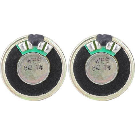 Pongnas 2 Haut-parleurs Stéréo Audio Corne 8 Ohm 1 W de 28 Mm de Diamètre avec Une qualité Sonore Forte et Claire Vous Apportent Un Merveilleux Plaisir Auditif, équipé d'un Aimant de.. (1/5)