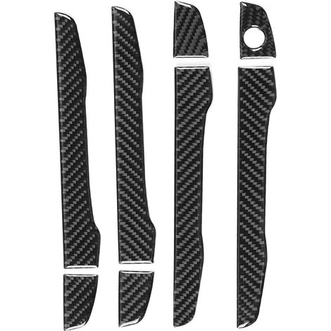 Poignées de porte extérieures 8 pièces en fibre de carbone souple, accessoires de protection pour Honda CR-V 2016-2019, garnitures adhésives résistantes. (1/5)