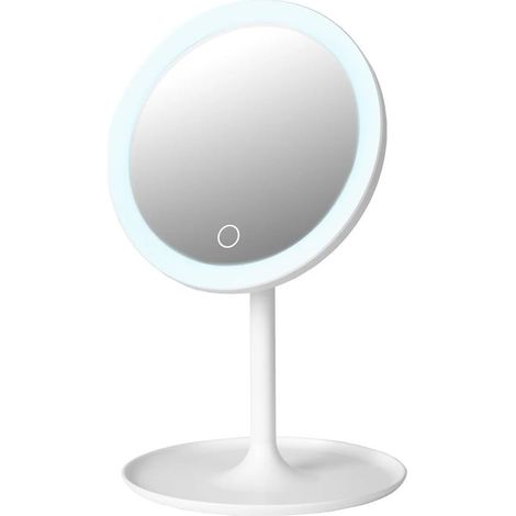 TRADE SHOP - Specchio Luminoso 26 Led Controllo Touch Dimmerabile Regolabile Luce Bianco Freddo - (1/3)