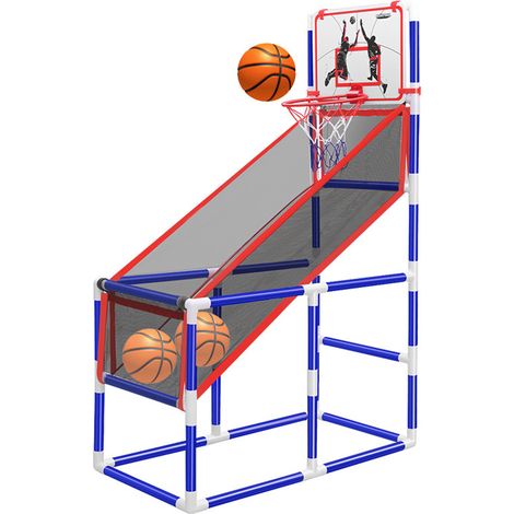 Panier de Basket Mini Cerceau de Basket avec Basket pour Enfants,Jeu de Balle Exterieur,Jeu de Tir de Cerceau de Basket-Ball
