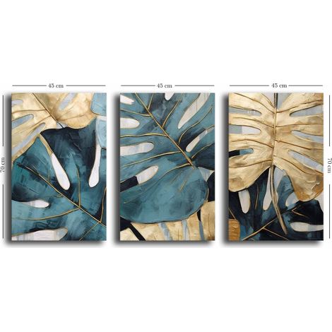 Decorazione artistica da parete con stampa su tela Painting Multicolore (1/4)
