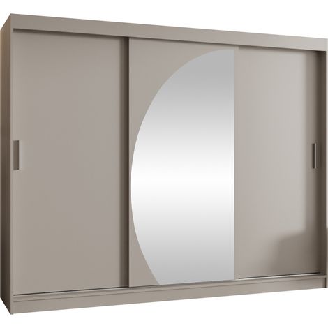 Armario Hartford 508, Cachemira, 200x250x62cm, Puertas de armario: Correderas, Número de estantes: 0