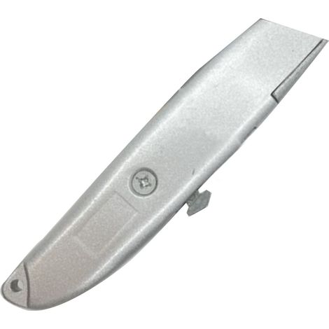 Einziehbares Universalmesser, Handmesser mit Klinge aus Kohlenstoffstahl und Griff aus Aluminiumlegierung, 160 mm Klinge aus Aluminiumlegierung 303 (1/5)