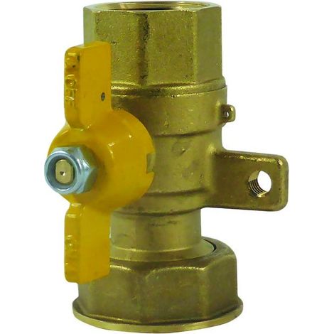 Valvola per mensola contatore gas 1"1/4x3/4"