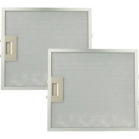 vhbw 2x Filter Metallfettfilter Ersatz für Bauknecht 55636, 480122102369, C00321477 für Dunstabzugshaube - 30,7 x 27,8 x 0,85 cm, Metall