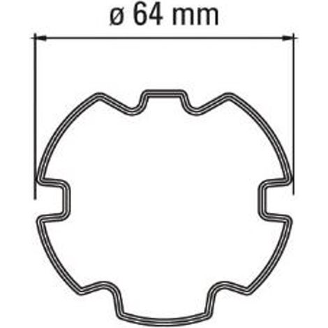 Adaptateur cannelé pour tube ZF 64 - FAAC - 132266