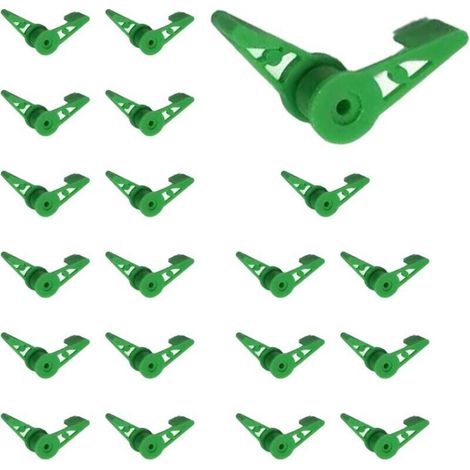 20 pièces Pince à Plier Les Plantes, réglable à 360 degrés, Pince à Plier Les Branches de Plantes, Outil de Bricolage, Pince d'entraînement, pour vignes, Fleurs et Autres Accessoires de Jardin.