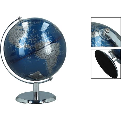 Petit globe terrestre décoratif pour bureau, style rétro, géographie du monde (1/5)