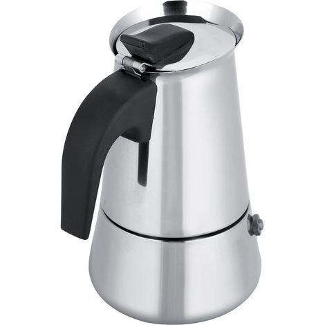 Tragbare Edelstahl-Kaffeekanne, Moka-Espressomaschine, Mokkakanne (450 ml) (1/5)