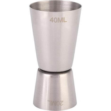 Doppio misurino in acciaio inox – misurino per cocktail – misuratore in once – accessori da bar – taglia S (1/5)