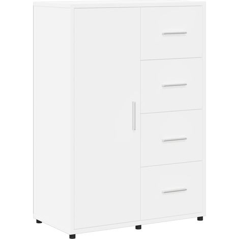 Credenza cassettiera cassettiera mobile contenitore organizer cucina soggiorno soggiorno 60 x 31 x 84 cm derivati del legno bianco 020030344