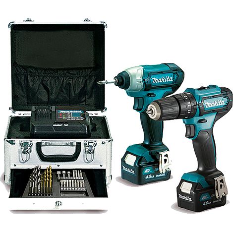 Makita – Perceuse-visseuse combo 12Vmax avec 2 batteries 2.0Ah – CLX228SMX1 – Moteur Brushless – Valise de transport incluse (1/10)