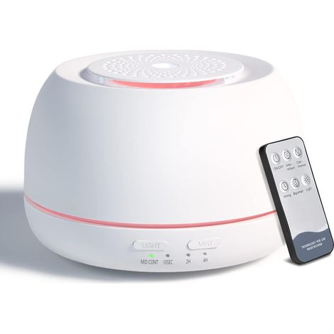 Diffuseur d'air ultrasonique 300 ml, mini diffuseur d'huiles essentielles pour aromathérapie, blanc (1/5)