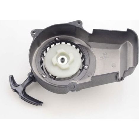Lanceur - Pour Moteur 2 Temps 47cc 49cc - Compatible Mini Moto ATV Scooter Dirt Bike - En Aluminium - Noir - Unité (1/2)