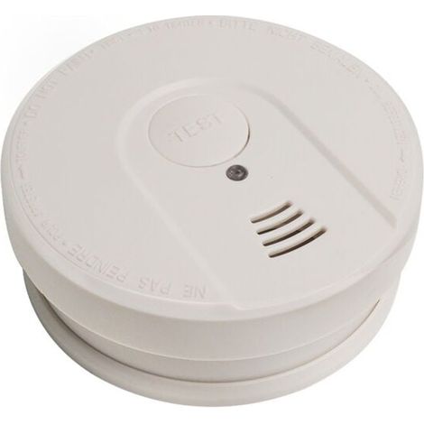Détecteur de fumée, alarme câblée avec batterie de secours, (1/4)