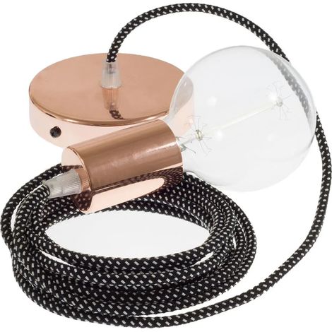 Lámpara colgante creative-cables rt41 stars 3d cable textil cobre (1/3)