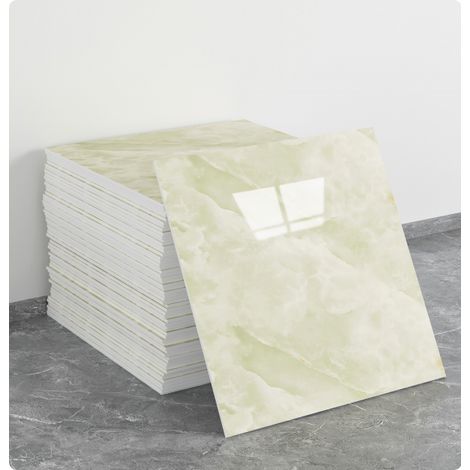 (10 Stück, 30×30 cm, Q090) Selbstklebende Wandaufkleber für Fliesen, Marmorstruktur, Wanddekoration, PET-Material, geeignet für Küchen, Badezimmer, Kamine und Waschküchen.