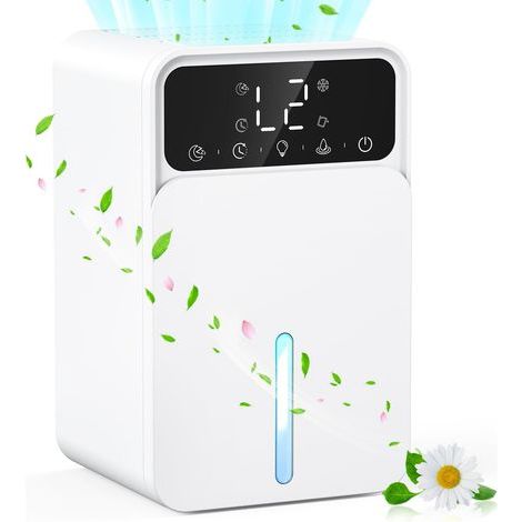Déshumidificateur d'air électrique 1500 ml, mode veille, déshumidificateur avec arrêt automatique, portable, ultra silencieux