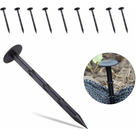 Piquet de Fixation Plastique,Piquet Sol en Plastique,Piquet de Fixation pour bache,ancrage de Sol pour Jardin,Clous pour Jardin (11cm-10pcs) (1/5)