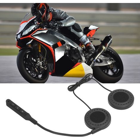 Écouteurs Bluetooth TB19 pour casque de moto, écouteurs de sport étanches pour la moto en extérieur avec haut-parleur, contrôle des appels et de la musique mains libres, réponse automatique (pile incl (1/5)