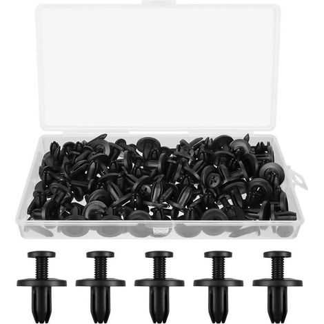 Kunststoffnieten Auto Stoßstange Befestigungsclips 6mm 60 Stück (1/5)