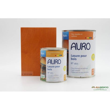 Lasure pour bois n°160 AURO, Orange - (1/3)