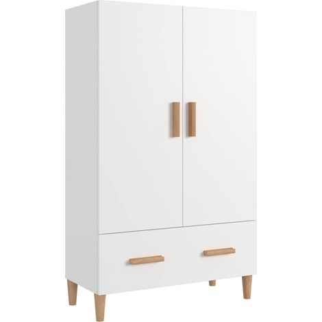 Maison Exclusive - Credenza Bianca 70x31x115 cm in Legno Multistrato (1/5)
