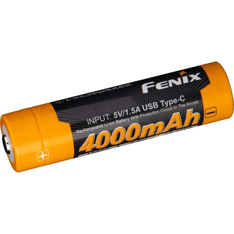 Batteria ricaricabile USB Li-ion 18650 FENIX ARB-L18-4000U 3,7V 4000 mAh