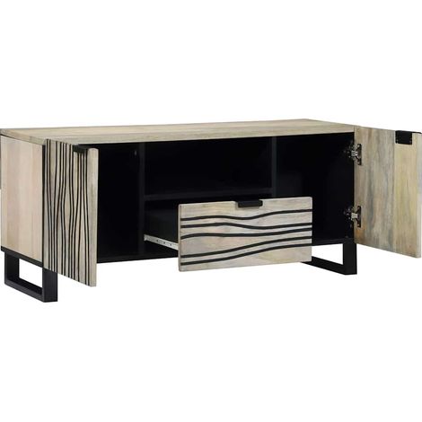 Maison Exclusive - TV-Einheiten mit Schubladen Weiß 105 x 33 x 46
