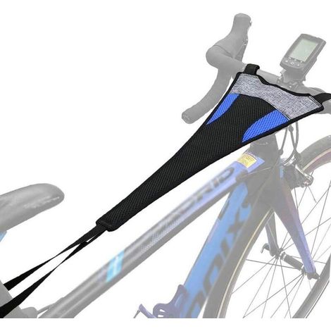 Home Trainer Vélo, Filet de Sueur de Vélo, Protection Anti-Transpiration pour Cadre de Vélo, Empêchez Le Vélo de la Corrosion pour l'Entraînement de Cyclisme en Salle-Noir et bleu-Fei Yu (1/5)