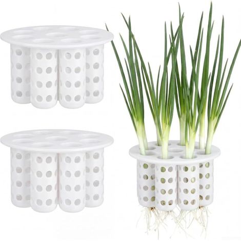 Kit de jardinière sans terre à 7 trous pour oignons verts, herbes aromatiques et fleurs (1/5)