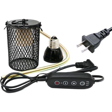 Abat-Jour Pour Lampe Chauffante  Support Pour Lampe Reptile - Protection Pour Abat-Jour - Accessoire Pour Terrarium, Aquarium, Extérieur, Serre Et Volière (1/5)