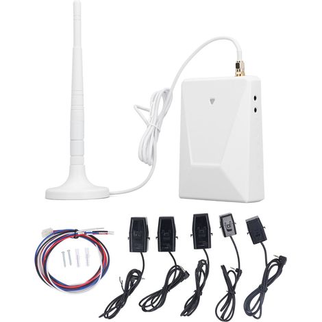 Ortviai Compteur d'énergie intelligent WiFi 3 phases 4 fils SP360 avec 3 pinces 200 A + 2 pinces 50 A, 90–277 V