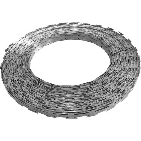 Fil barbelé Concertina Acier galvanisé 500 m CFW68125 (1/5)