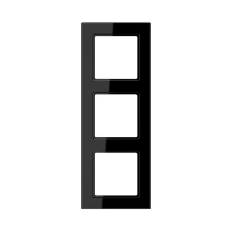 Jung Marco 3 elementos, A CREATION, duroplástico, negro, montaje vertical y horizontal AC 583 SW