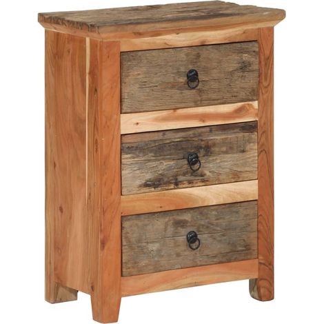 Buffet,Armoire latérale 55x33x75 cm bois massif d'acacia CFW412630 (1/5)