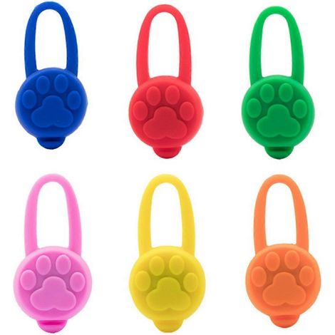 Collier lumineux pour chien et chat avec pendentif LED coloré, lampe torche LED, sécurité nocturne pour animaux, collier lumineux décoré. (1/4)