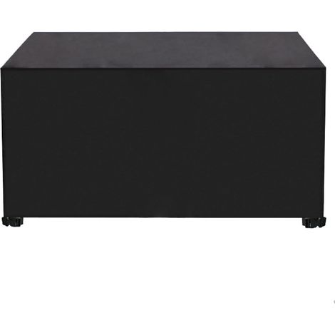 Housse pour mobilier de jardin, nappe d'extérieur, 225 x 116 x 82 cm, protection UV, coupe-vent et résistante au froid, noire (1/5)