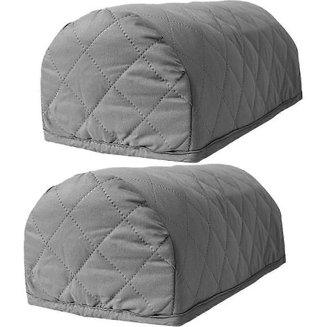 Housses d'accoudoirs imperméables, extensibles et amovibles (lot de 2) pour canapé, antidérapantes.-Grey (1/5)
