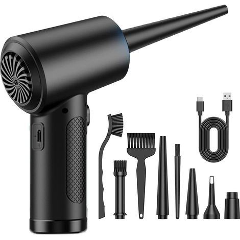 Aspirateur portatif, 6 000 mAh, 51 000 tr/min, Noir (1/5)