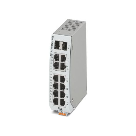 Switch Ethernet Phoenix Contact FL SWITCH 1000 12 Ports RJ45, 10/100Mbit/s 24V c.c. ( Prix pour 1 )