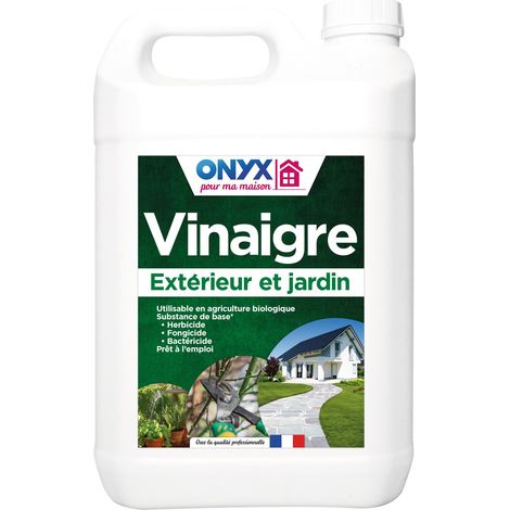 Vinaigre de nettoyage 5L pour extérieur – Élimine algues et mousses – Formule naturelle respectueuse de l'environnement – Économie d'usage – Onyx (1/4)
