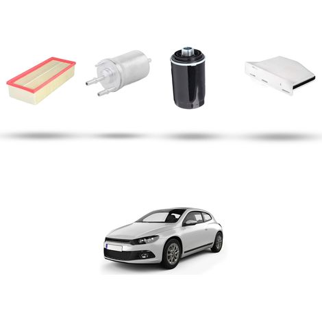 Kit tagliando 4 filtri compatibile con VW Scirocco III (1K8) 2.0 TFSI 147kw Dal 2008 (1/5)