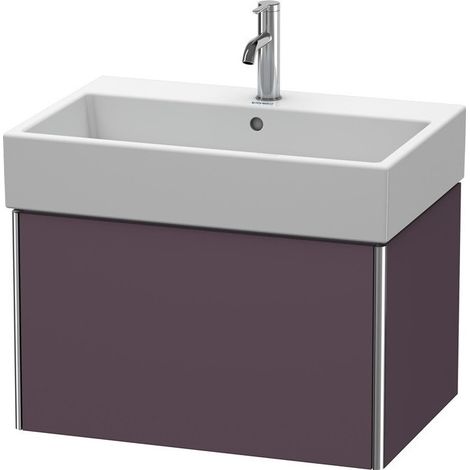 Meuble sous-vasque XSQUARE 397x684x460mm Satin aubergine