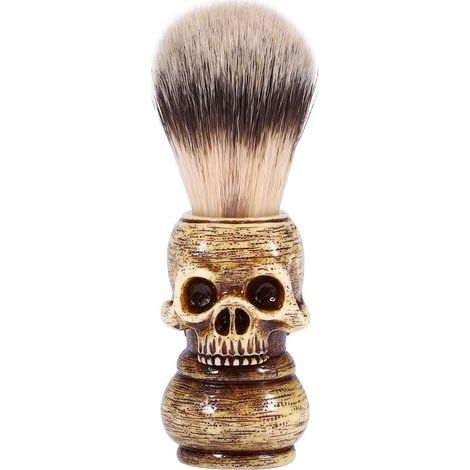 Totenkopf-Bartbürste für Herrenfriseursalon (1/5)